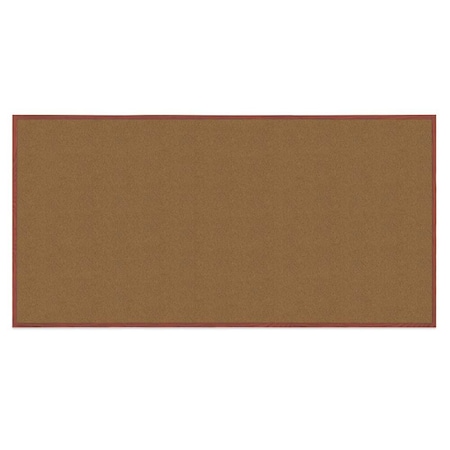 United Visual Products Decor Wood Combo Board, 36"x24", Walnut/Black Porcelain & Cobalt UV702DEFAB-WALNUT-BLKPORC-COBACC